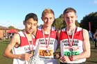 Markhim Lonsdale,  Joe Armstrong and Henry Johnson, 2nd place in the under-15 boys  2012 National Cross Country Relay Championships.